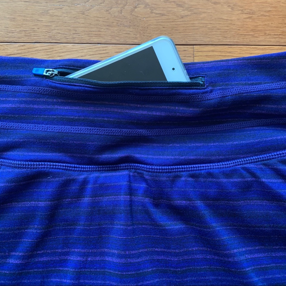 💜Athleta Relay Skirt/Skort-Purple Mini Stripe💜 - Picture 9 of 10